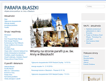 Tablet Screenshot of parafiablaszki.pl